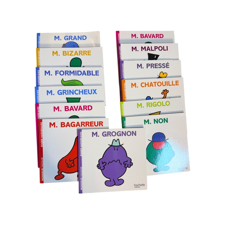 Hachette Monsieur Madame 13 French Books Roger Hargreaves Good Childrens Story